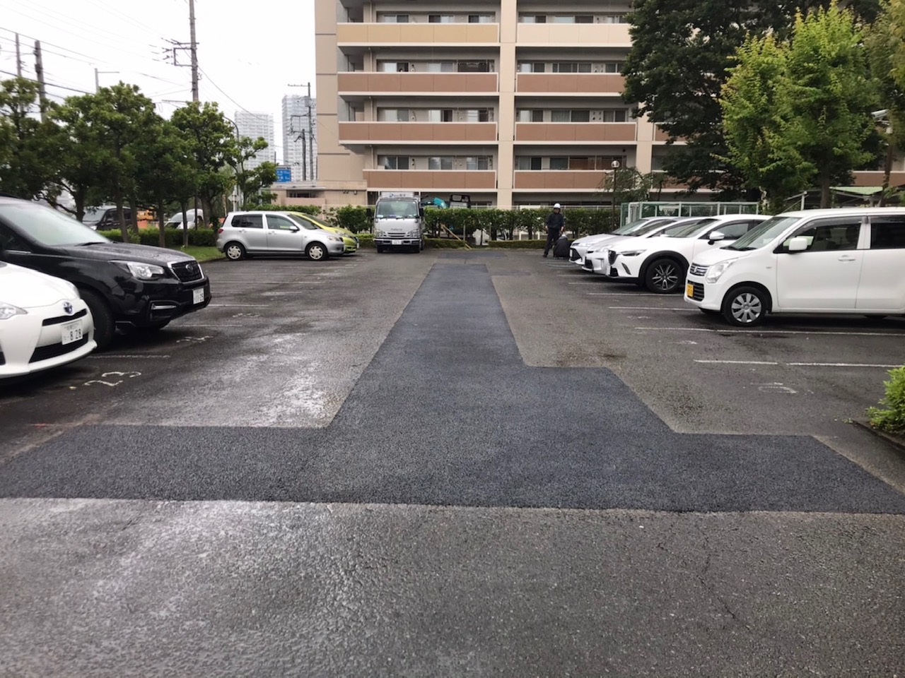 【神奈川県】マンション駐車場補修工事