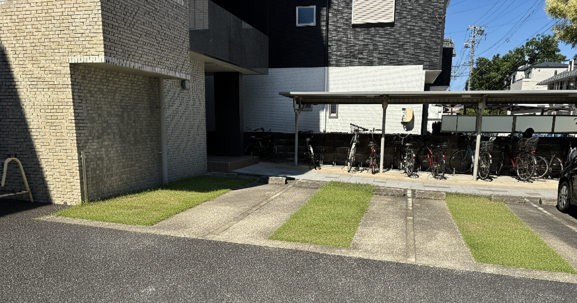 駐車場のアスファルト舗装工事